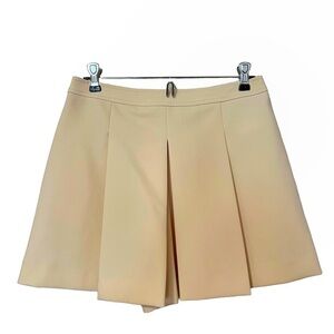 Club Monaco Pink Peach Pleated Structured Mini Skort Shorts - Sz 2